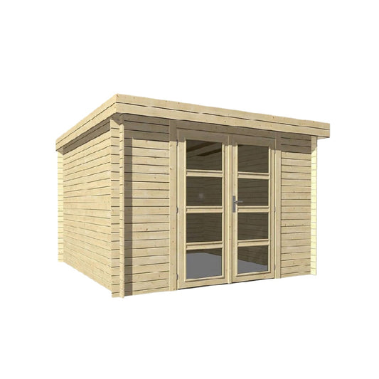 Cabane de jardin en bois - Espace de rangement extérieur - Bois traité - 200 x 150 x 120